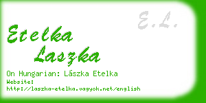 etelka laszka business card