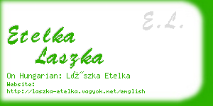 etelka laszka business card